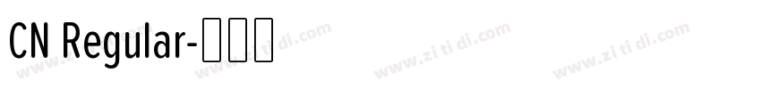 CN Regular字体转换